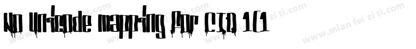No Unicode mapping for CID 1(1)in f字体转换